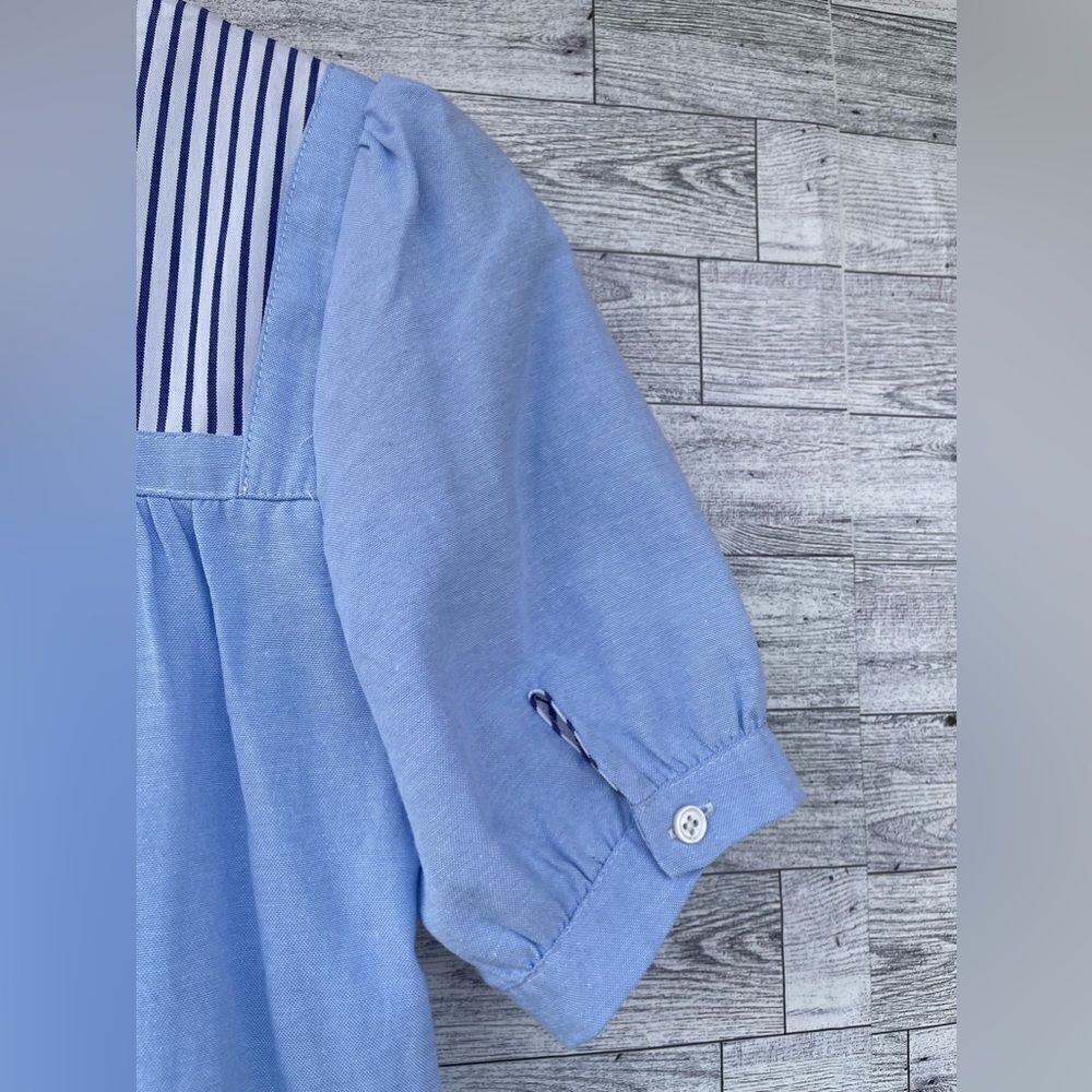 Pomander Place Tuckernuck Quinn Dress Tier Mini Swing Serenity Blue size small - Picture 9 of 10